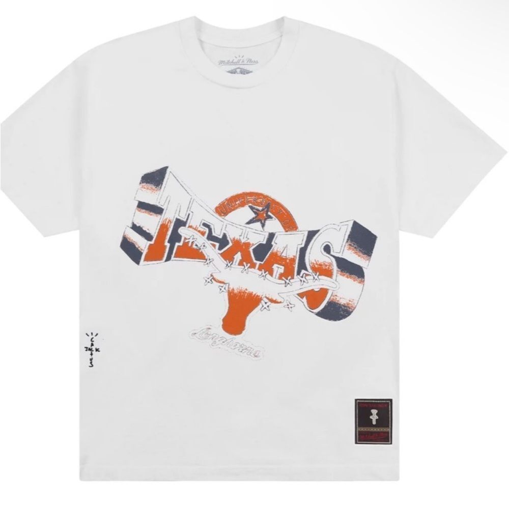 MITCHELL & NESS X CACTUS JACK TRAVIS SCOTT | UNIVERSITY OF TEXAS Tee NEW 2XL